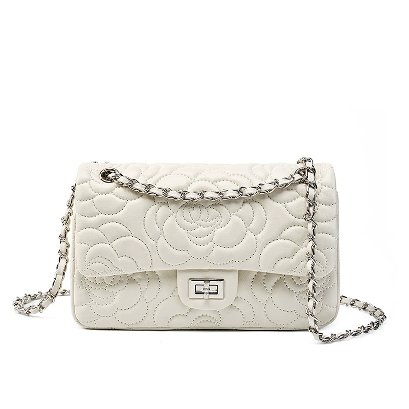 Горный чай, чай «Горное облако», цепочка, сумка через плечо, стиль Chanel, натуральная кожа, западный стиль