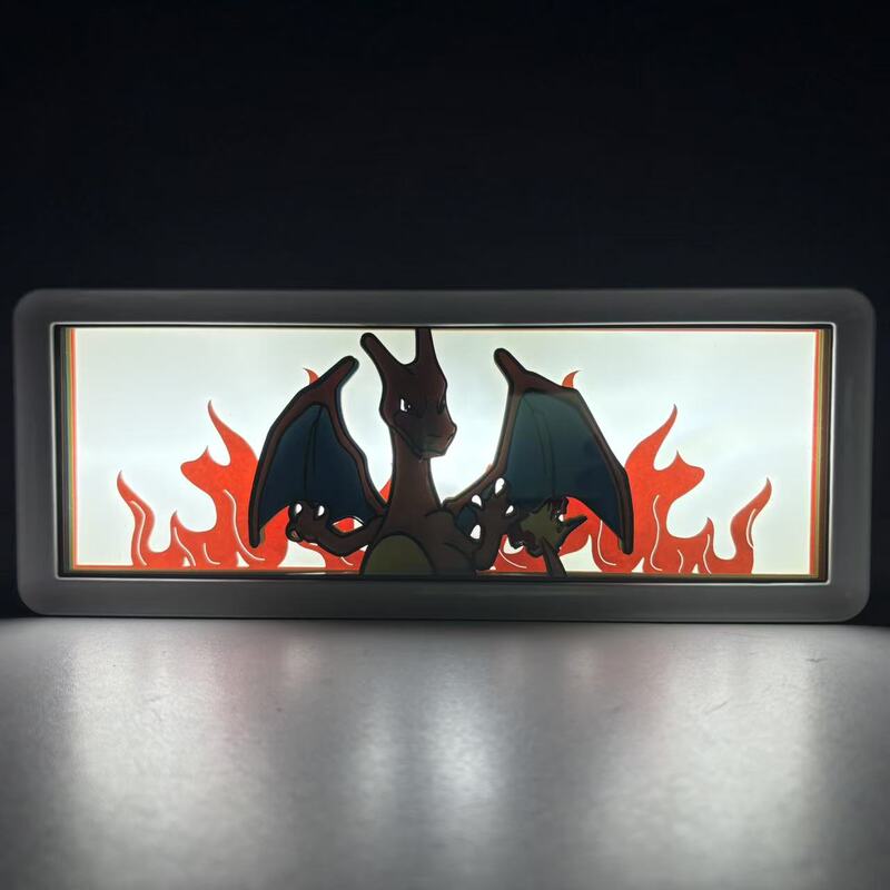 Paper Carving Lamp Charizard Groot Star Wars Yoda Cross-Border Popular Factory Wholesale Plastic Frame Wood Night Light Cartoon Paper Carving Lamp Charizard Groot Star Wars Yoda Cross-Border Popular Factory Wholesale Plastic Frame Wood Night Light Cartoon