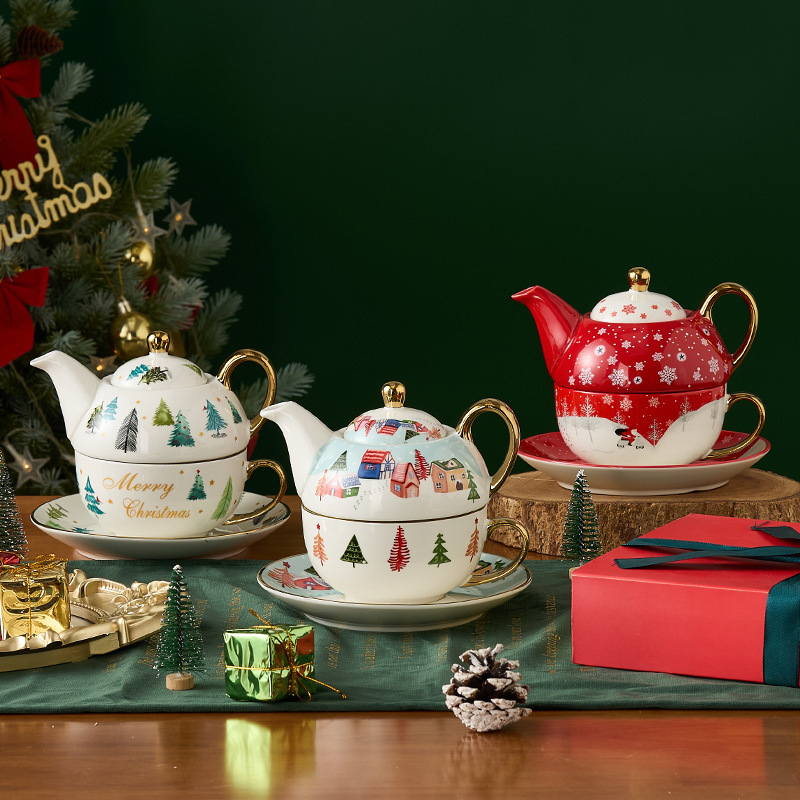 Gift Boxed British Teapot Amazon Gold Plated Coffee Cup and Saucer Ins Ceramic Tea Set suit Christmas Accompanying Gift Gift Boxed British Teapot Amazon Gold Plated Coffee Cup and Saucer Ins Ceramic Tea Set suit Christmas Accompanying Gift