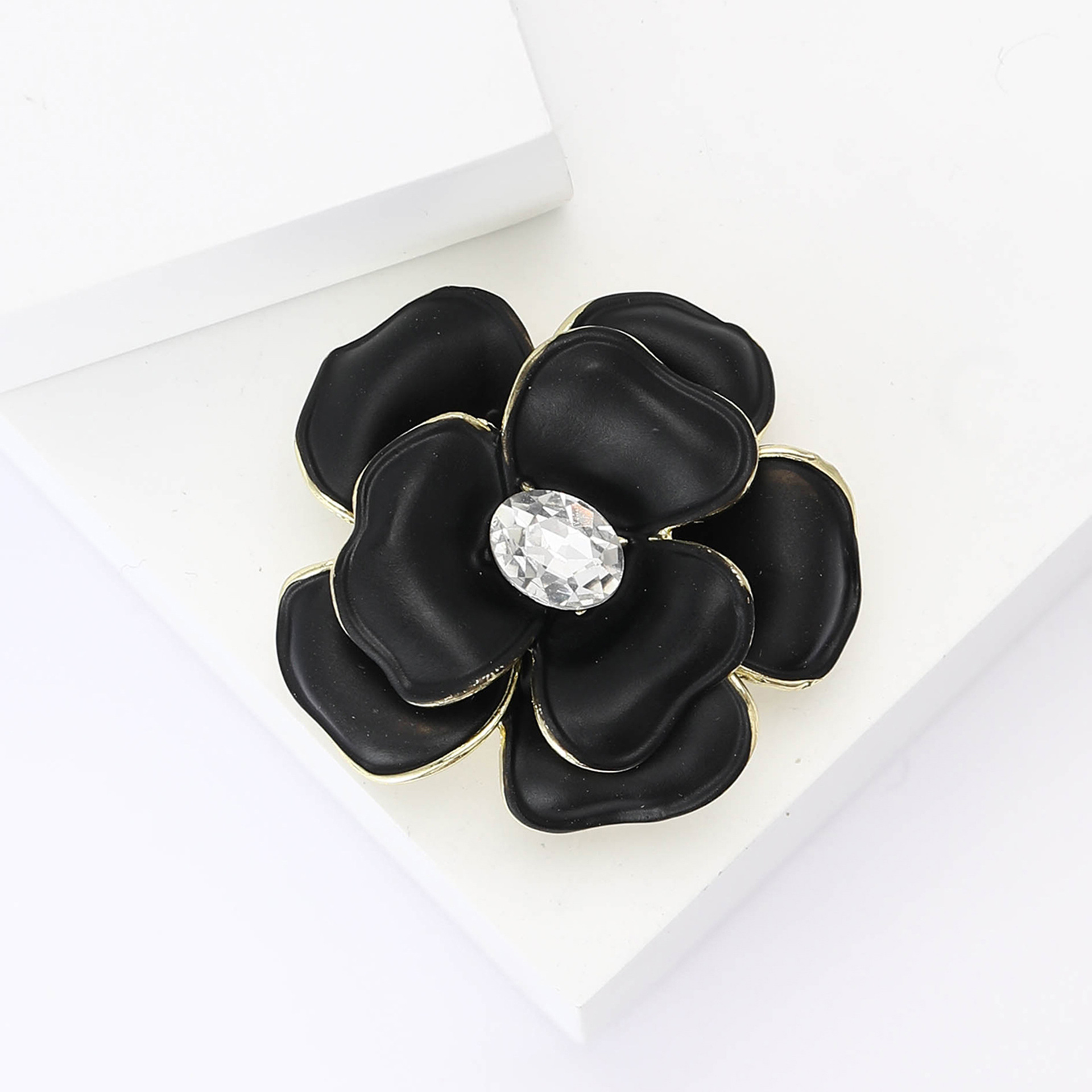 Enamel Design Lady Pin Flower Alloy Enamel Women's Brooches