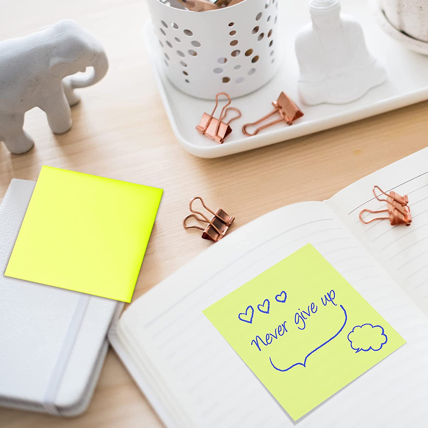 50 Sheets Colorful Waterproof PET Transparent Memo Sticky Note Paper Daily To Do It Check List Paperlaria School Stationery