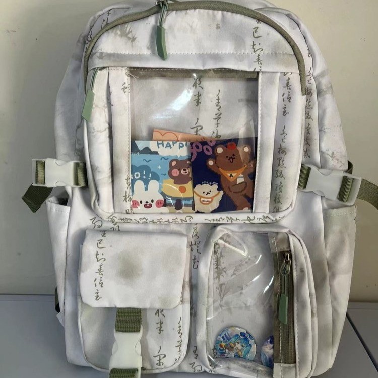 Nuevo estilo ins retro color sólido pequeña mochila de lona fresca mochila escolar casual estudiante de secundaria linda mochila de dolor femenino