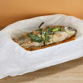 52g特厚纸上烤鱼硅油纸空气炸锅烤肉纸烧烤盘垫纸加厚烤鱼纸烧烤