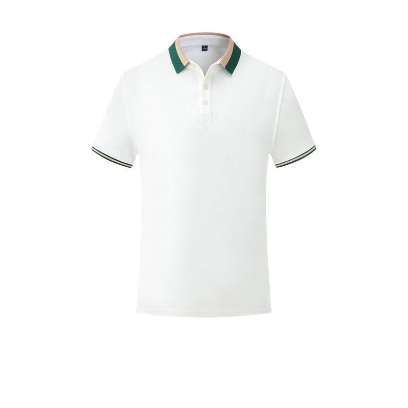 Cuello de color casual de moda sin deformación sin pilling transpirable verano empresa solapa de manga corta de gama alta Polo personalización