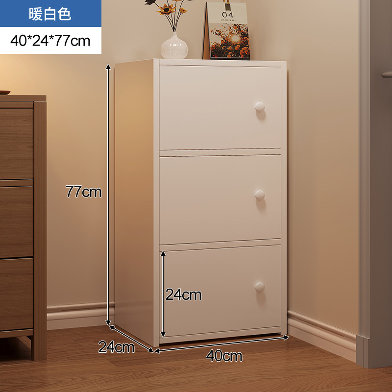 gabinete de almacenamiento de cinco tazas armario de almacenamiento del dormitorio armario estrecho armario vertical armario cajón armario de la sala de estar contra la pared armario de la cama de piso