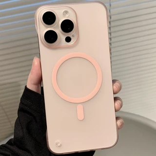 适用iphone16手机壳肤感磨砂苹果15promax无边框14小众13硬17磁吸