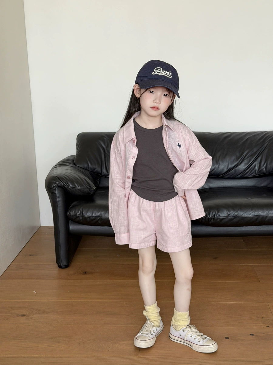艾摩贝贝 Comfortable soft bamboo light and thin shirt, set, sun protection