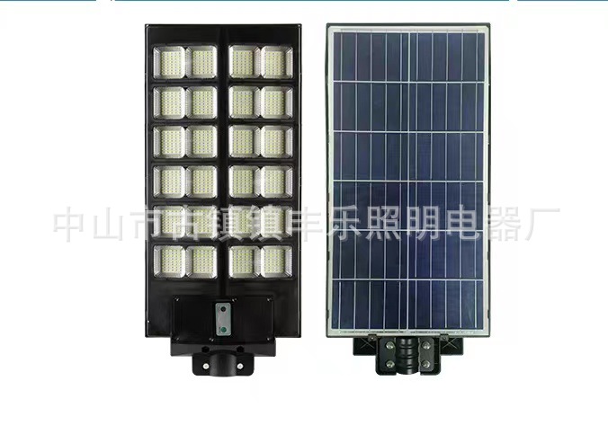 Farola solar integrada con control remoto de sonido y luz, alta eficiencia, sensor de movimiento IP65 para jardín, sin necesidad de cableado ni electricidad.