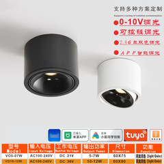 0-10V可控硅调光筒射灯2.4G涂鸦智能调光筒灯已接入米家明装筒灯