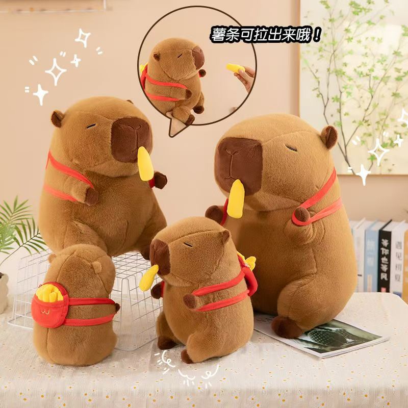 감자튀김 먹을 때 배낭 스타일 [신축성]