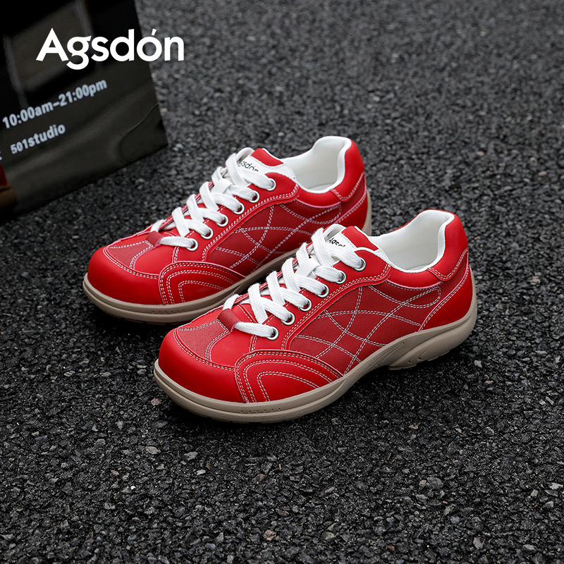 Zapatos de entrenamiento alemán rojos de Augu Shi Deng mujeres 2025 nuevos zapatos de ballet retro retro de caño Gump zapatos deportivos casuales