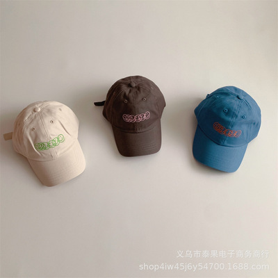 新款鸭舌帽适合圆脸的可爱女夏季ins 百搭软顶棒球帽防晒遮阳帽子|ms