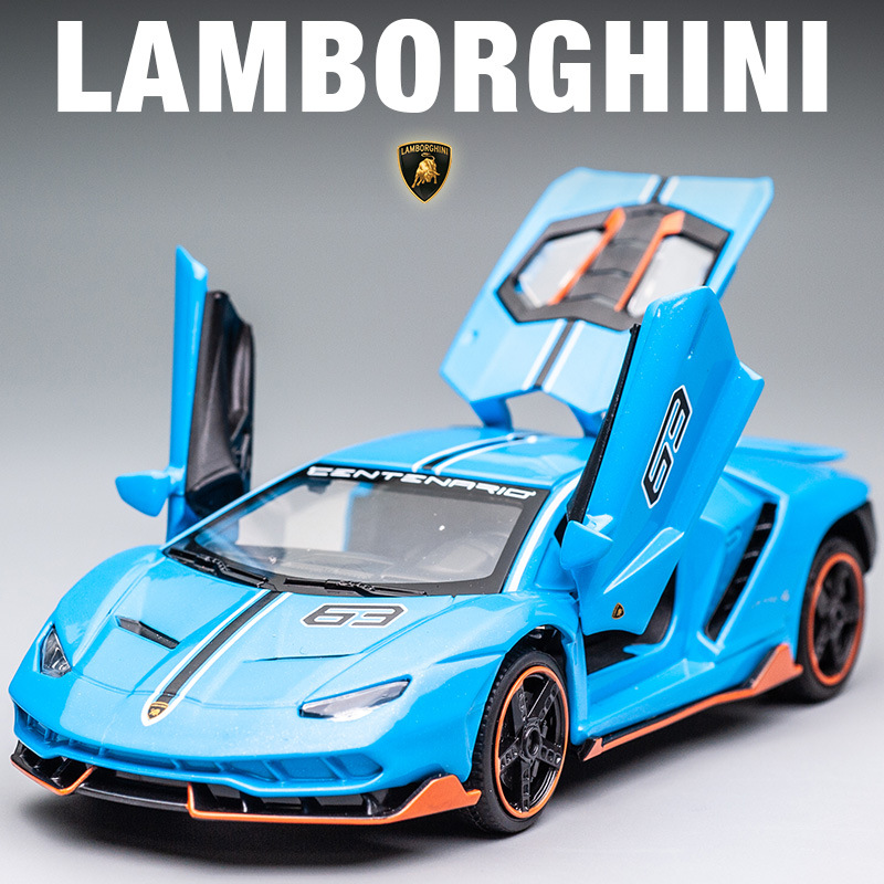 1/32 modelo de coche de aleación Lanbo y Kini Daniel modelo de coche de simulación coche deportivo Tire hacia atrás modelo de coche de juguete adornos