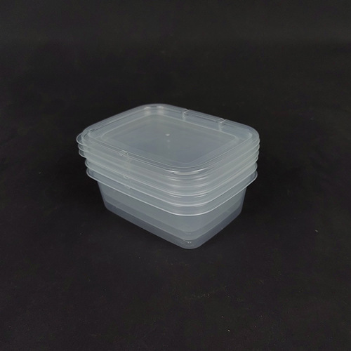 Rectangular transparent food storage container, microwave-safe food storage container, moxibustion packaging box, freezer fridge storage container