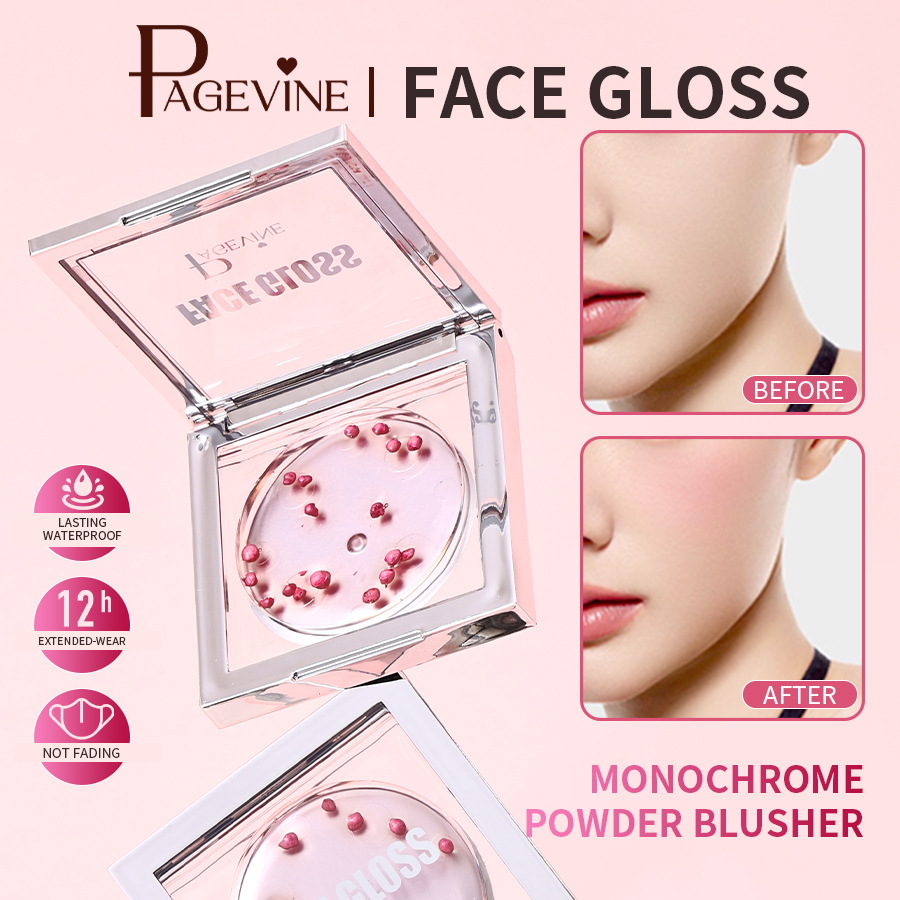 Transfronterizo PAGE VINE de alta calidad cosméticos duraderos impermeables antiperspirantes veganos faciales brillantes bacterias bandeja de blush
