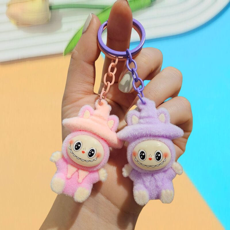植毛かわいいマジックハットラブキーホルダーかわいい人形クロスボーダーかわいい小さな羊携帯電話ペンダントギフト|undefined