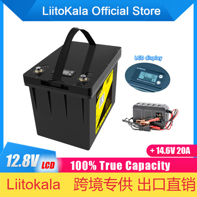跨境专供 LiitoKala 12V120Ah 磷酸铁锂 房车露营高尔夫车电