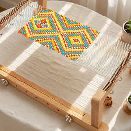 米珠古董珠工具编织机米珠加长加宽版织珠机 手链编织DIY手工