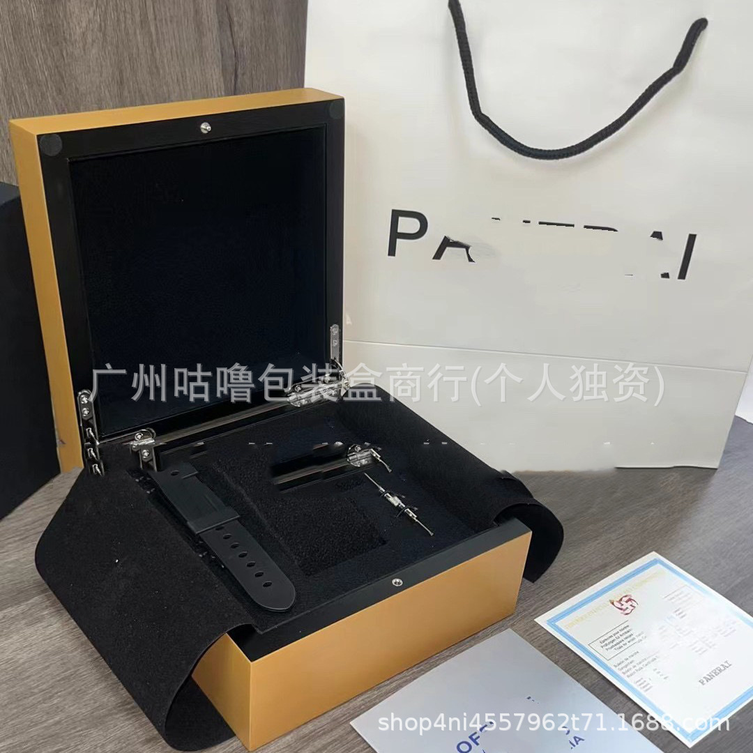 High-End Orange Wooden New Panerai Watch Box Fat Sea Watch Universal Storage Box Gift New