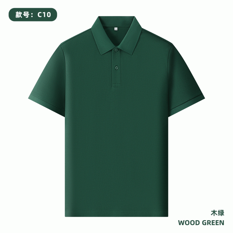220g 40pcs 100% seda larga camisa de algodón polo personalizada logotipo publicidad camisa cultural impresión de ropa de trabajo