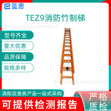 高空作业9米二节竹制拉梯(TEZ9)铝合金单杠登高梯救援伸缩式逃生