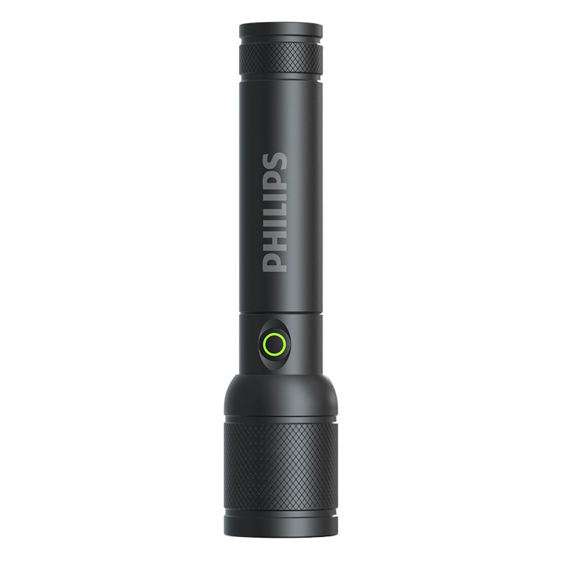 PHILIPS SFL6168 fuerte luz zoom linterna al aire libre de carga remota portátil batería ultra-larga duración