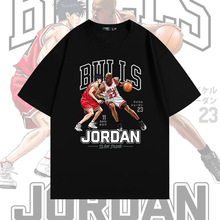 科比流川枫纯棉短袖T恤男女休闲上衣动漫篮球短袖夏