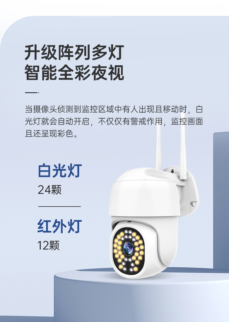 Dome camera wireless mobile phone remote monitor home outdoor high-definition night vision 360-degree unobstructed photography undefined