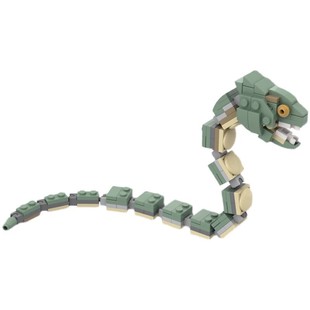 MOC building blocks compatible with Lego suit Model puzzle assembly cross-border Harry Potter 56644 small snake monster