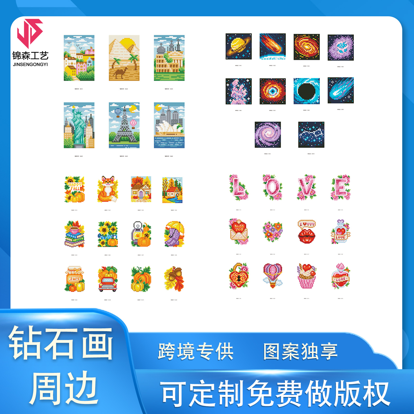 Pintura de diamante alrededor del hogar retro estilo europeo colgado a mano DIY puntos de perforación decoración ornamentos lujosos colgados combinación de pintura de pared