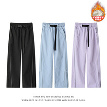 现货爆款雪裤男 新款冬季拼接防风防水保暖加绒银狐绒中性滑雪裤