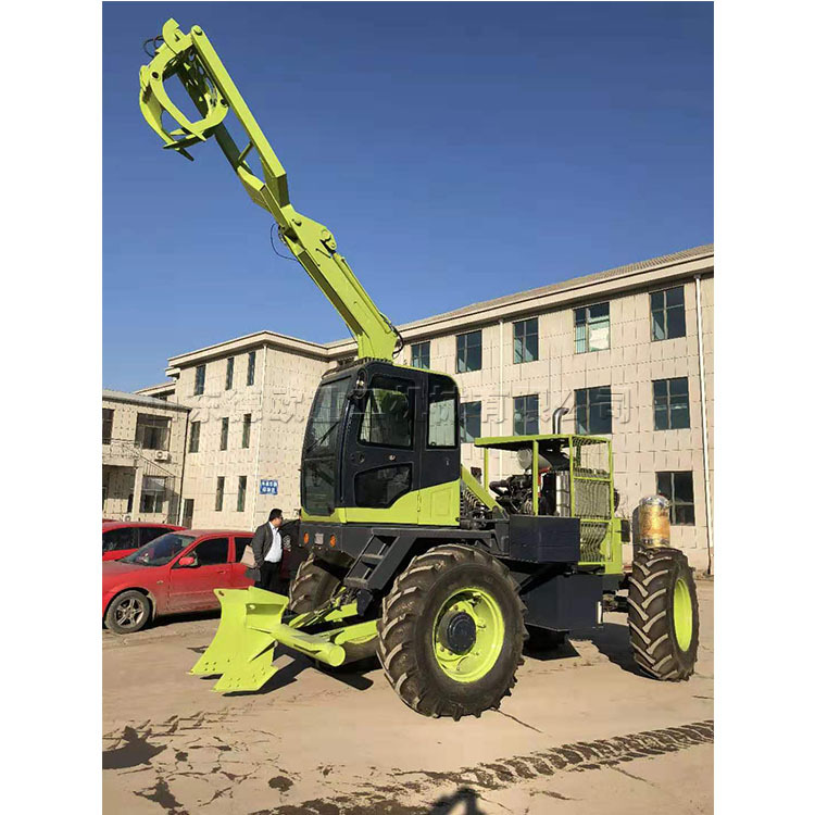 360度旋转甘蔗装载机 三轮自走式糖蔗装卸车 南方地区液压抓蔗机