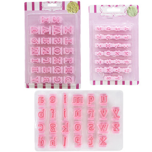 26PCs size English letter biscuit mould sugar printing mould biscuit mould cake decoration cutting mould