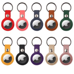 in stock Applicable Apple Airtag Tracker Anti-Throw Device Locator Leather Protective Case airtags Protective Case