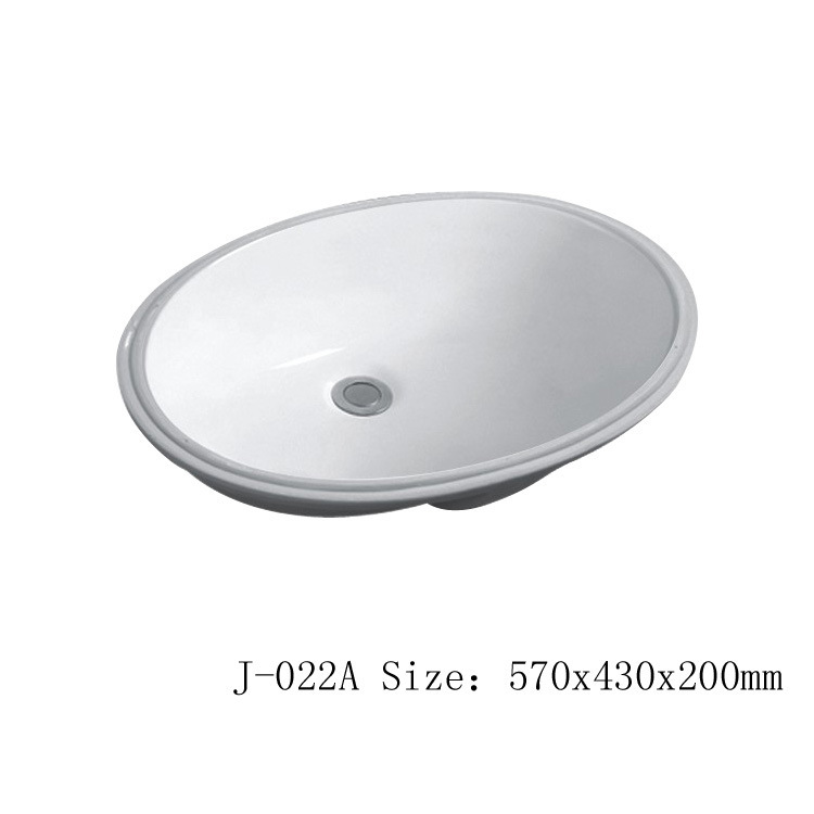Cerámica lavabo debajo de la mesa incrustado lavabo de cerámica de hotel de alojamiento en casa lavabo de lavado de mano lavabo doméstico lavabo único hogar
