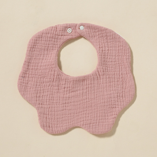 360 baby pure cotton gauze saliva napkin 6-layer baby absorbent spitting bib newborn bib bib neck pad snap button