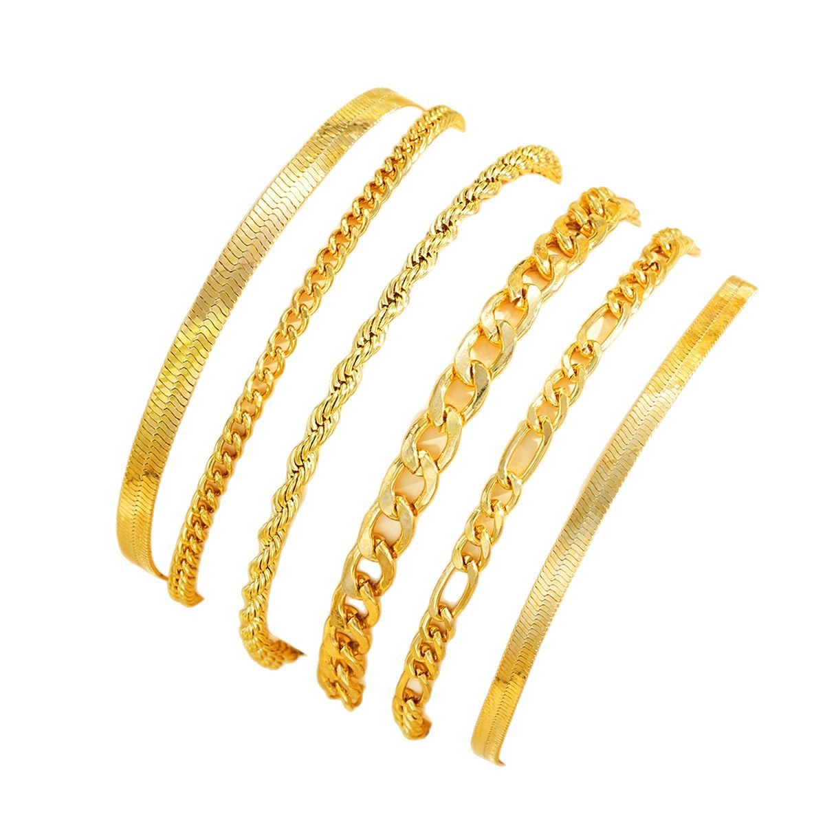 Minimalist Layered Bracelets Stackable Lightweight Jewelry_voghion.com