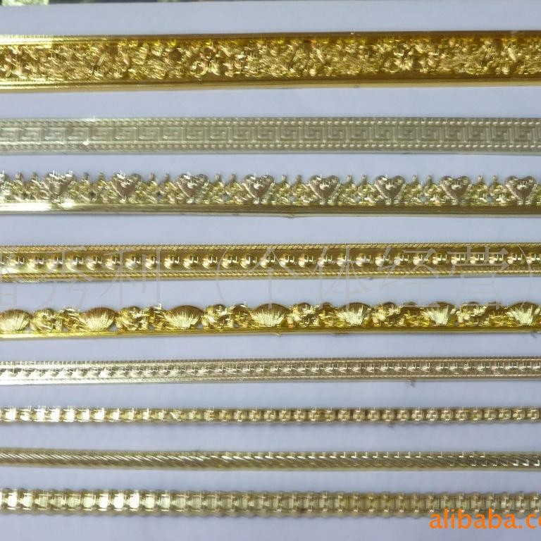 供应优质相框边条   塑料金边条        包装盒装饰条 工艺品包边