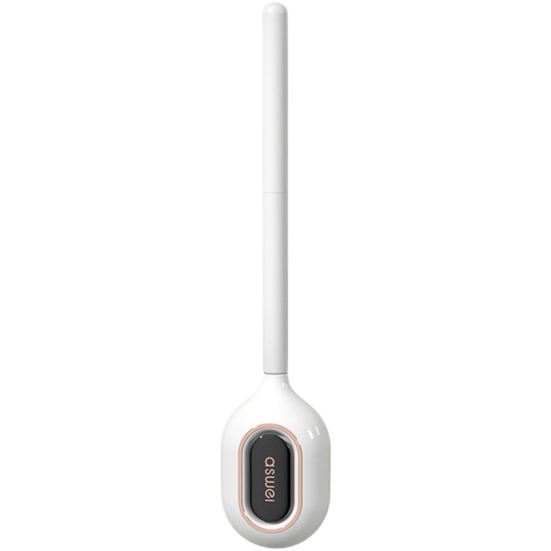 Cepillo de baño sin ángulo muerto hogar sin punzonado inodoro cepillo de silicona baño montado en la pared mango largo inodoro artefacto de limpieza