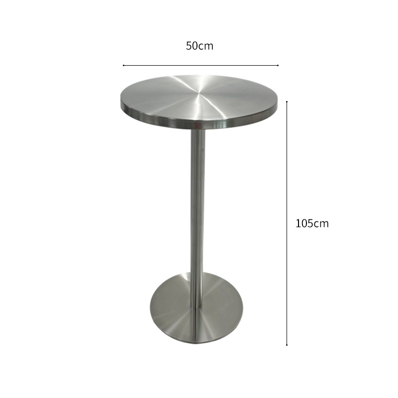 두꺼운 가장자리 높은 원형 테이블 50cm