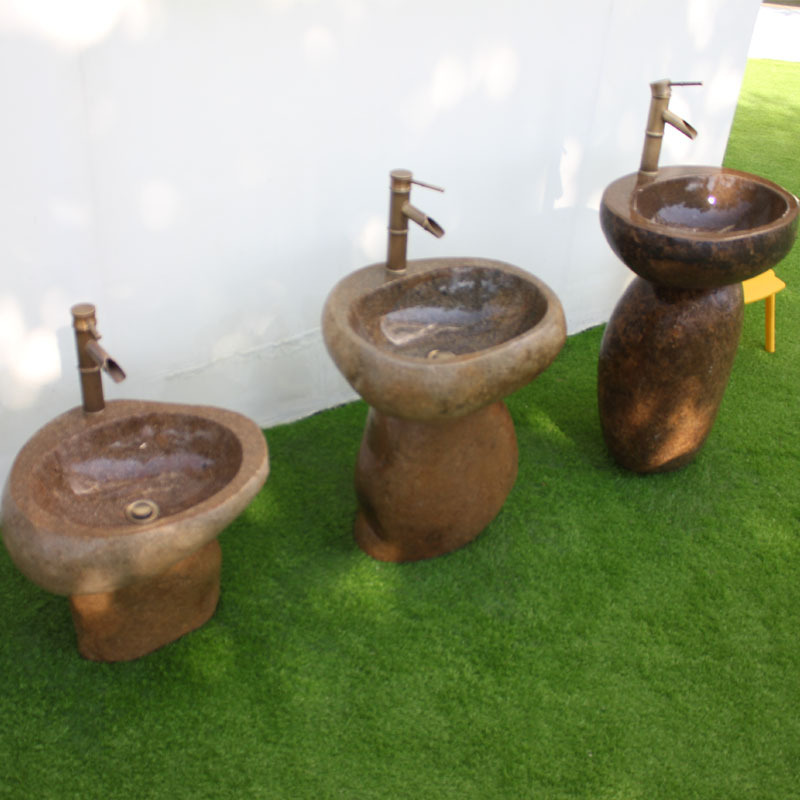 Outdoor Kindergarten Children's Washbasin Table Outdoor Studio School Stone Washbasin Courtyard Pebble Sink