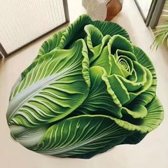 跨境创意白菜地垫吸水脚垫家用衣帽间隔凉防滑速干卧室床边装饰垫