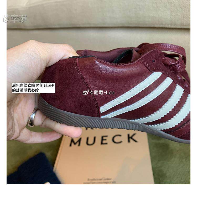Giày sneaker nữ da thật kiểu Đức cổ điển độn gót 5 cm, lót lông giữ ấm, phối màu phong cách Maillard — Hàng có sẵn màu nâu lót lông, Hàng có sẵn màu nâu, lót lông, Hàng có sẵn màu nâu, lót đơn, Hàng có sẵn, lót đơn màu nâu chi tiết 12