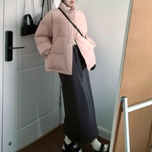 韩系短款羽绒棉服女2024年新款小个子高级感厚面包服冬百搭外套