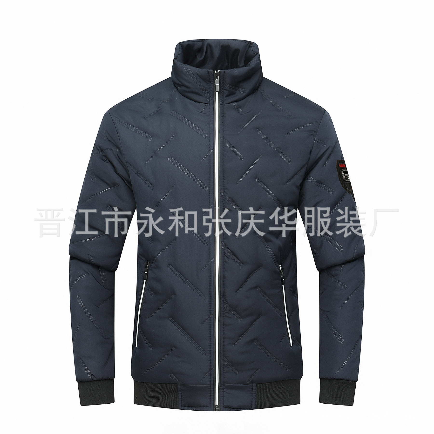 Cross-border 2023 abrigo de algodón acolchado de los hombres de invierno Comercio exterior collar de pie abrigo de algodón acolchado de moda engrosada cálido multicolor abrigo de algodón acolchado al por mayor