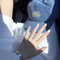 CS-38磨砂白短假指甲片穿戴美甲貼成品甲片貼24片美甲貼批發