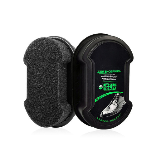 Shoe Polish, Shoe Brush, Integrated Sponge Shoe Polish, Colorless Universal Leather Shoe Shine Artifact, Shoe Wax, Black Leather Maintenance Oil
