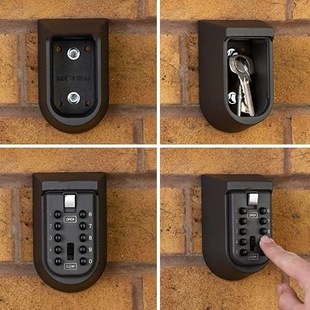 Cross-Border Password Key Box Wall-Mounted Metal Box Password Box Key Lock Box Outdoor Waterproof Storage Anti-Theft Storage Box