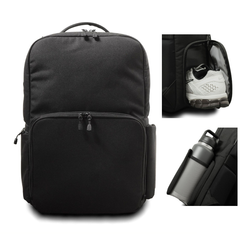 Nylon black backpack