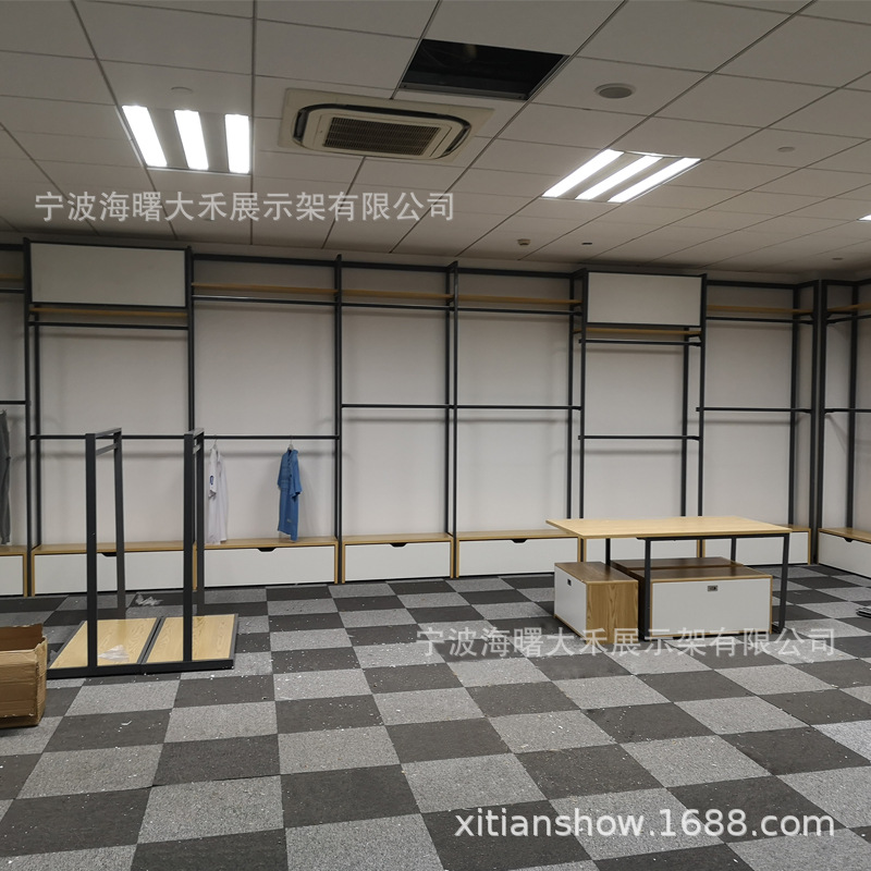 厂家直销钢木服装展架货架服装展台